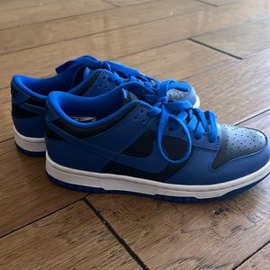 Nike Dunk Low Retro Black Hyper Cobalt 5Y (6.5 W)